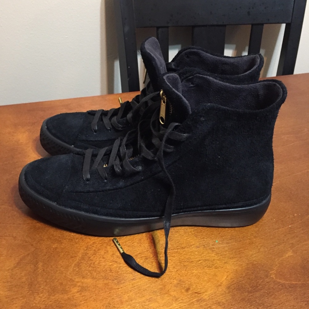 Converse all stars NWOT black suede w pockets - Picture 4 of 7